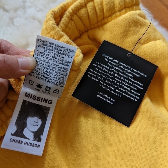 Cross COLOURS cxc yellow sweatpants 2x - Picture 5 of 12